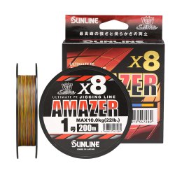 Шнур SUNLINE Salti Mate Amazer PE 8 200м р-р 3,0, 0,285мм(Япония)