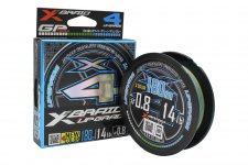 Шнур YGK X-Braid Upgrade X4 3Color 180м р-р 0,6, 0,128мм(Япония)