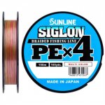 Шнур SUNLINE Siglon PE 4 цв.multicolor 150м р-р 0,6, 0,132мм(Япония)