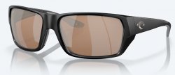 Очки поляризац.COSTA DEL MAR Tailfin matte black/copper silver mirror 580 стекло(США)