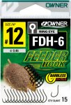 Крючки OWNER 56946 FDH-6 Brown №14 15шт.(Япония)