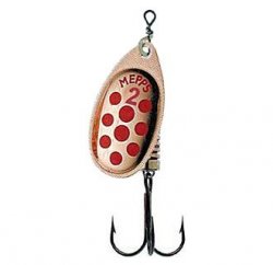 Блесна вращ. MEPPS Aglia Decoree №2 цв.красн.точки/медь(Франция)
