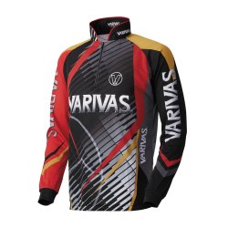 Футболка VARIVAS Dry Zip L-Shirt цв.red р-р L VAZS-17(Япония)