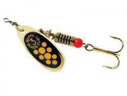 Блесна вращ. MEPPS Black Fury №2 желтые точки цв.золото(Франция)