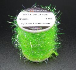 Синель TEXTREME Brill UV Large 12мм цв.12 fluo chartreuse(Италия)