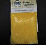 Перья марабу METZ Strung цв.yellow(США)