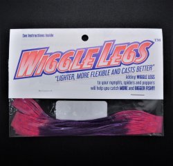 Ножки силиконовые HEDRON Wiggle Legs цв.dk purple/hot pink tip WL32(США)