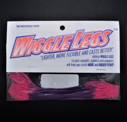 Ножки силиконовые HEDRON Wiggle Legs цв.dk purple/hot pink tip WL32(США)
