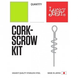 Спираль для крепления мягких приманок LUCKY JOHN Cork-Scrow Kit L арт.5120 7шт.(Япония)