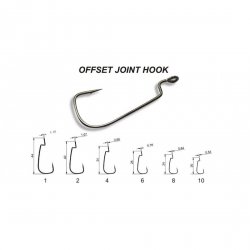 Крючки офсетные CF Offset Joint №4/0 5шт.(Корея)