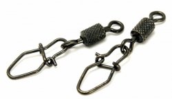 Вертлюг с застежкой HITFISH X-Patten rolling swivel with v-snap snap №6 7шт.(Япония)