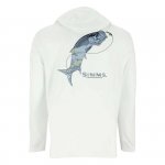 Термофутболка SIMMS Tech Hoody Artist Series LS цв.white tarpon р-р M(Эль-Сальвадор)
