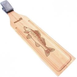 Доска разделочная с зажимом для рыбы HELIOS Судак с гравировкой(Китай)